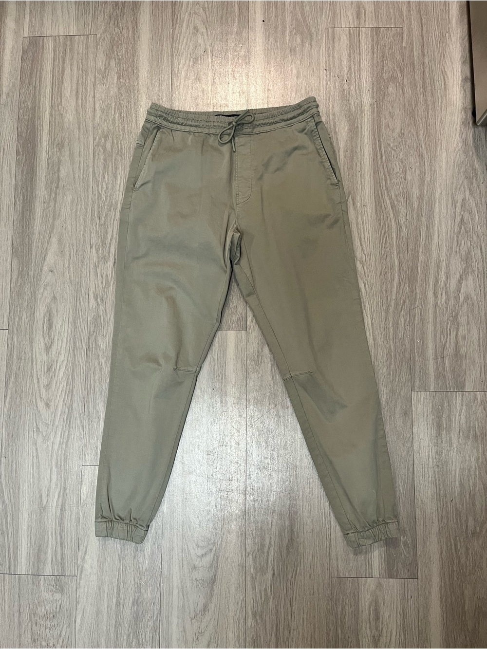 ZARA Olive Green Jogger Pants with Drawstring Waist Women’s Size Medium